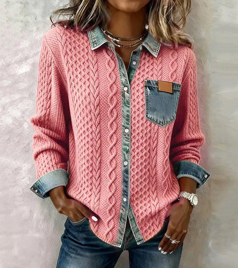 Nora | Top de punto patchwork