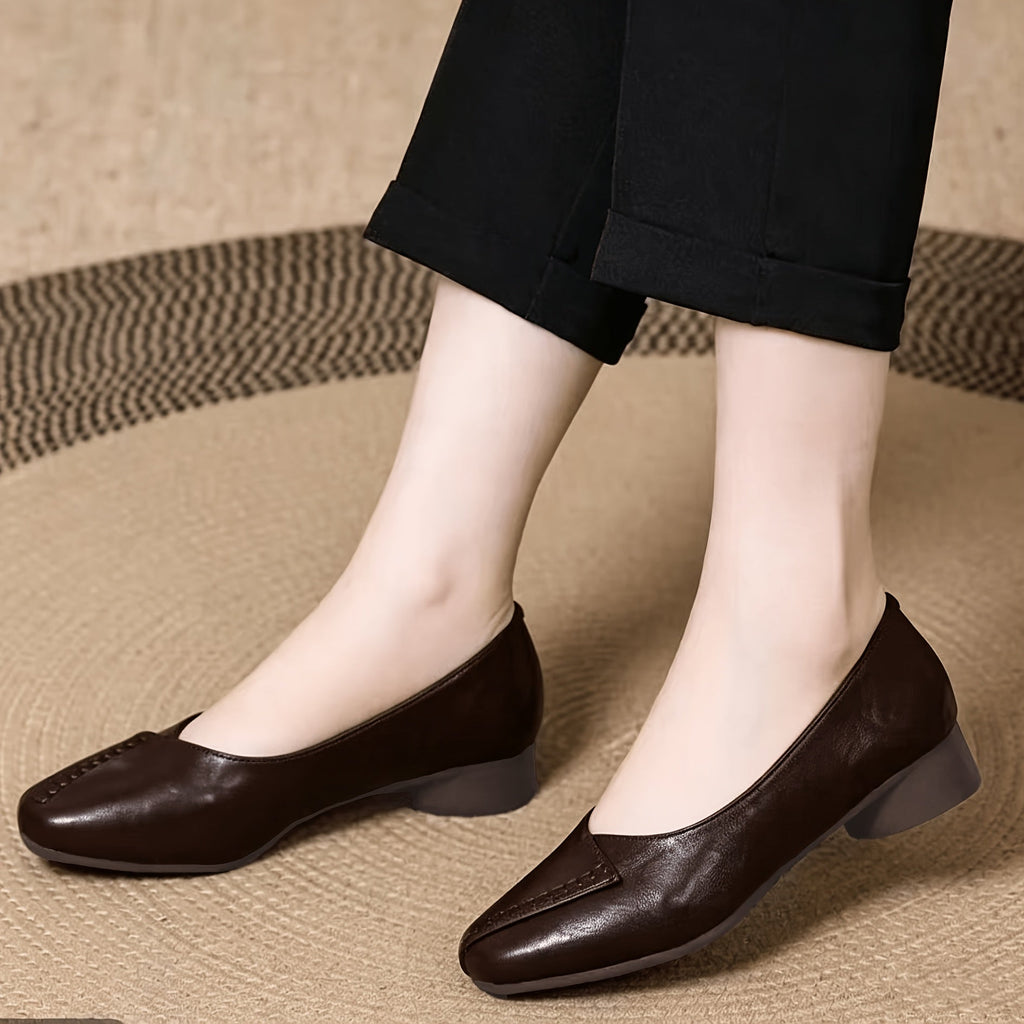 Arden™ | Zapatos de tacón bajo y puntera cuadrada