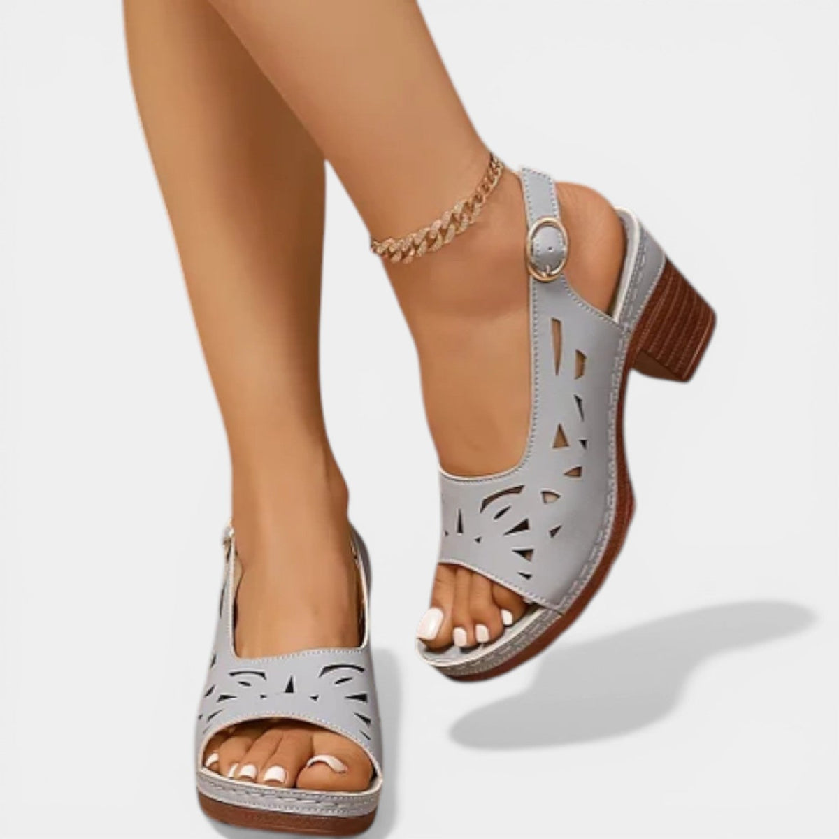 Dina | Sandalias ortopédicas de tacón con muelle