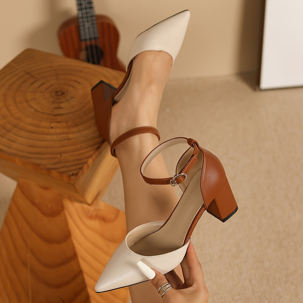 Marielle | Tacones de Tiras Bicolor