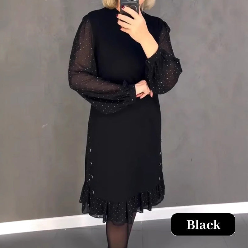 Thessariae | Elegante vestido con mangas de cristal