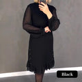 Thessariae | Elegante vestido con mangas de cristal
