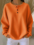 Mirabel | Sudadera Henley de Punto Gofre Acogedora