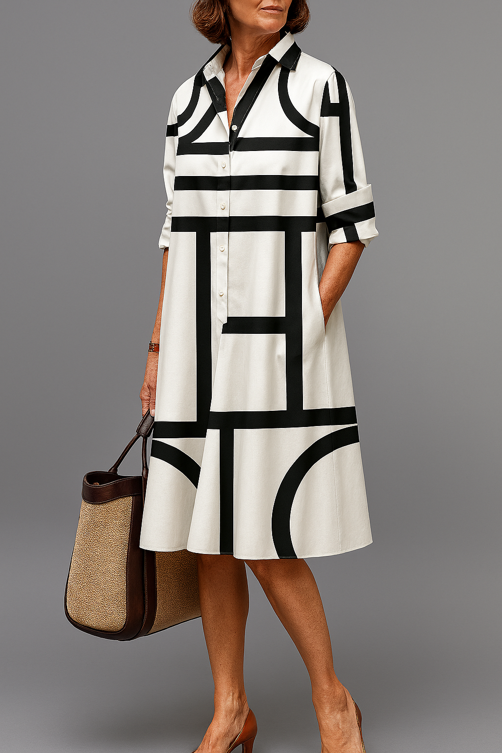 Ellie | Vestido Midi Desenfadado y Con Estilo