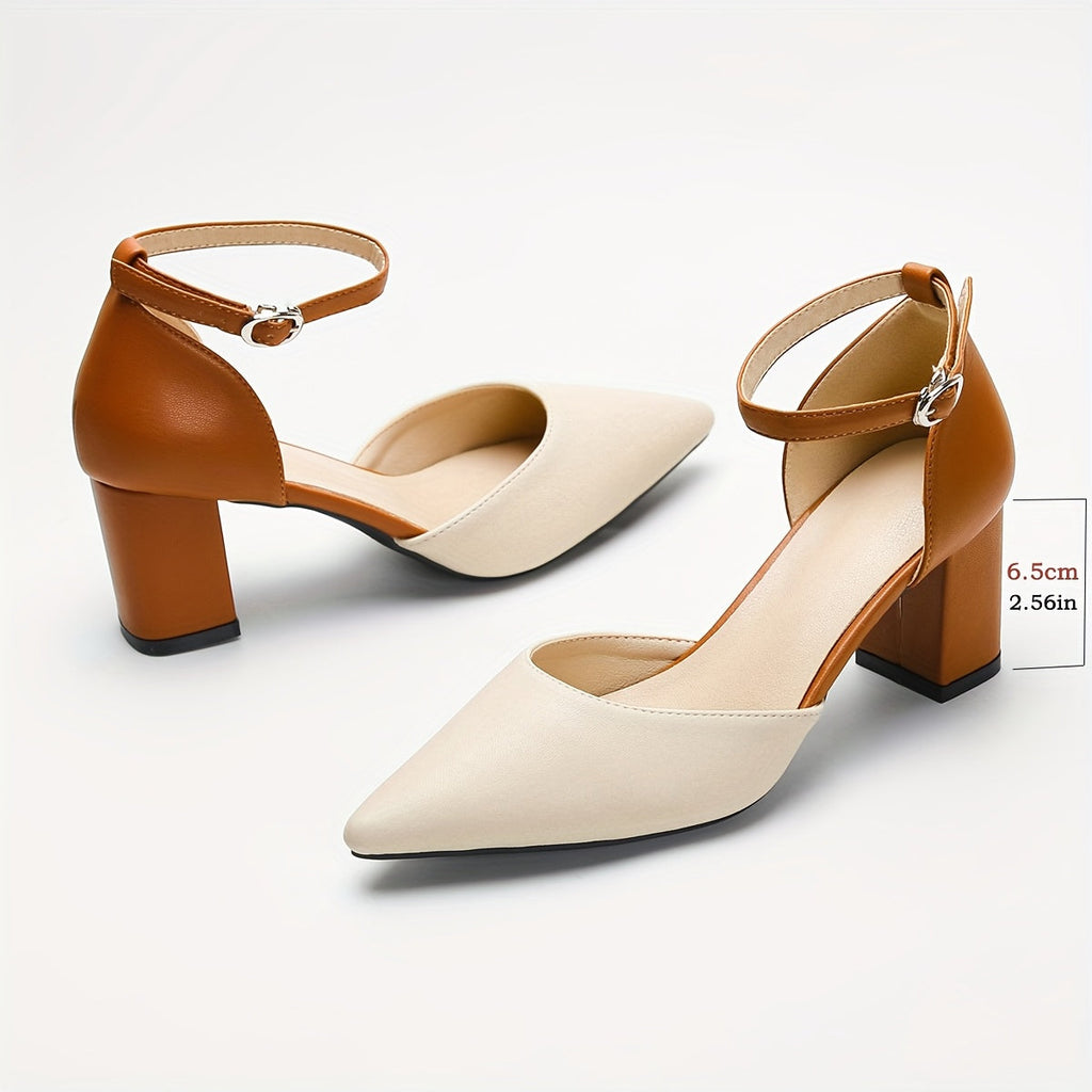 Marielle | Tacones de Tiras Bicolor