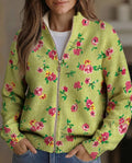 Constance™ | Rebeca con Cremallera Floral Rosa sobre Lima