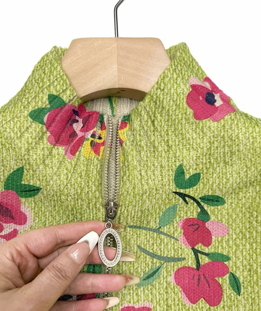 Constance™ | Rebeca con Cremallera Floral Rosa sobre Lima