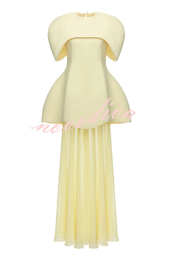 Conjunto de dos piezas Celeste con capa superpuesta