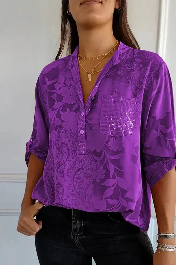 Constance | Blusa Refinada con Botonadura Frontal