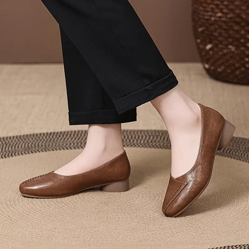 Arden™ | Zapatos de tacón bajo y puntera cuadrada