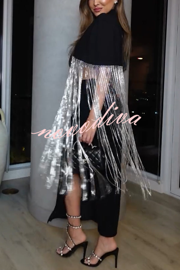 Falda midi Nuevo Nivel de talle alto con cremallera lateral y abertura