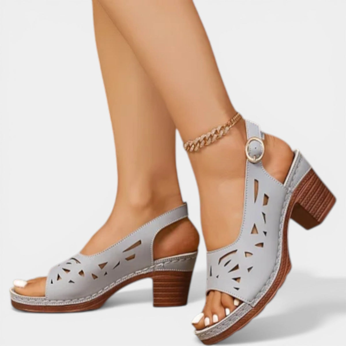 Dina | Sandalias ortopédicas de tacón con muelle