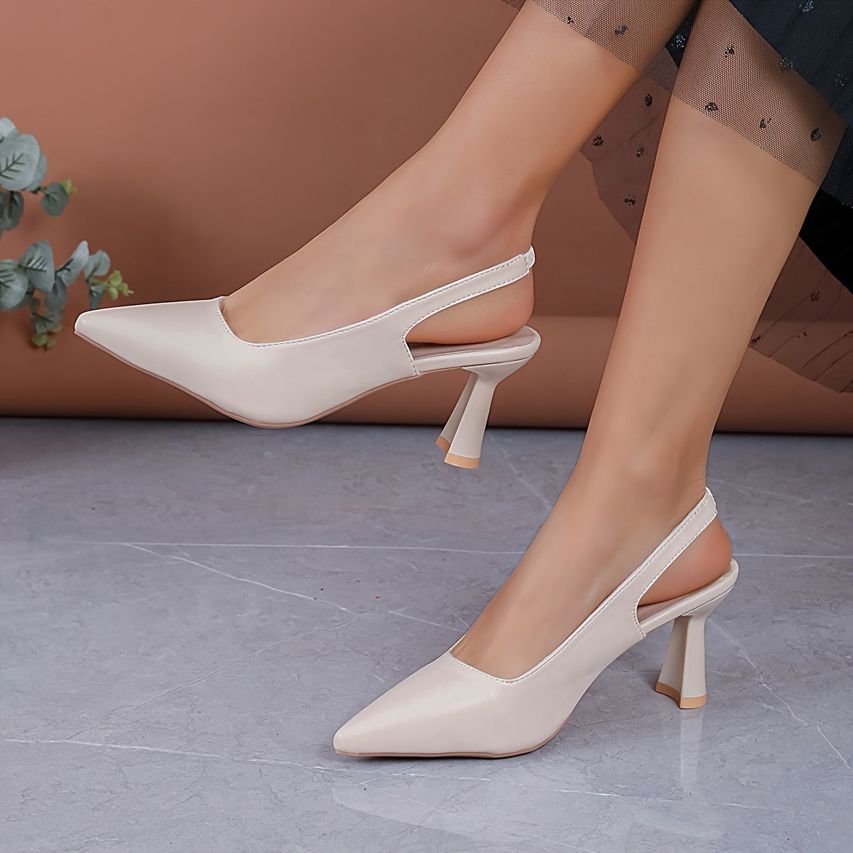 Sophia | Tacones Slingback Elegantes