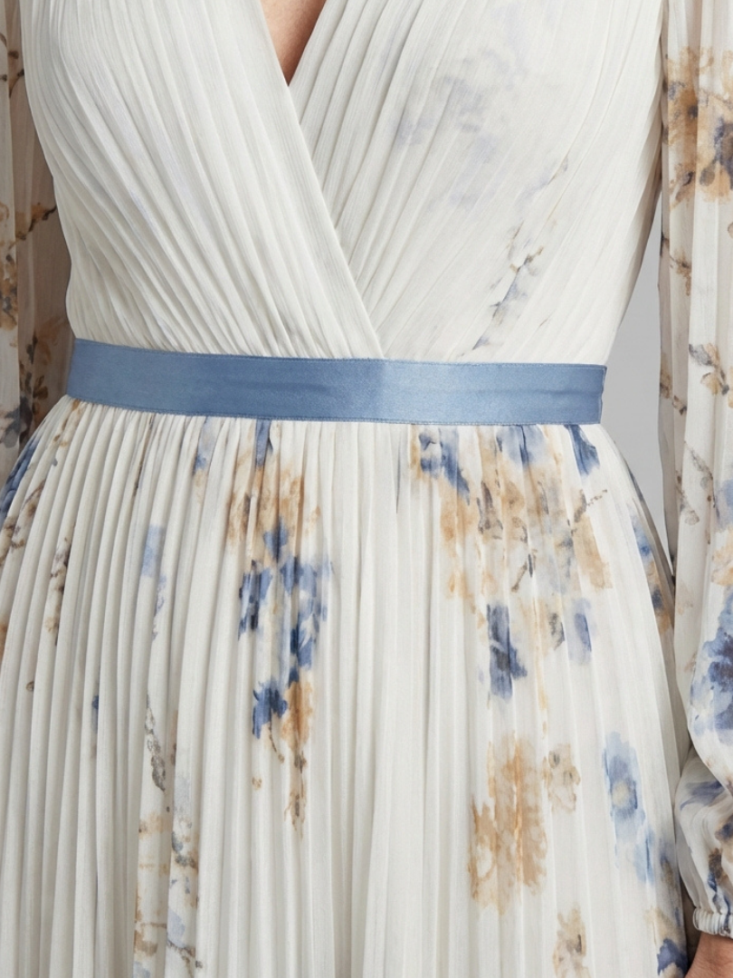 Clementine | Vestido Maxi Floral con Escote en V