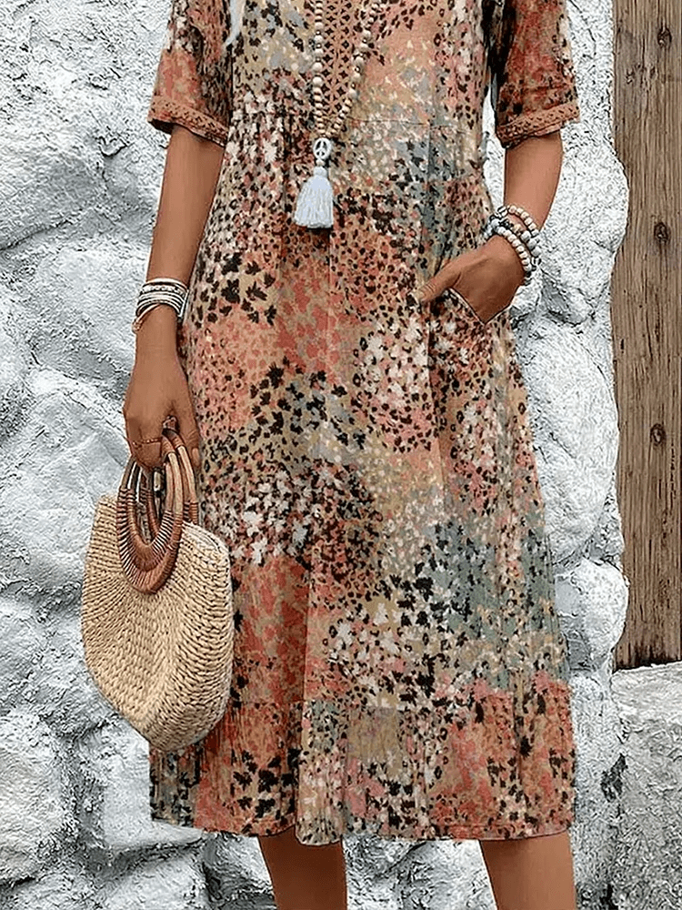 Rosalyn | Vestido Midi Floral de Verano