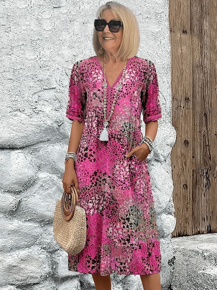 Rosalyn | Vestido Midi Floral de Verano