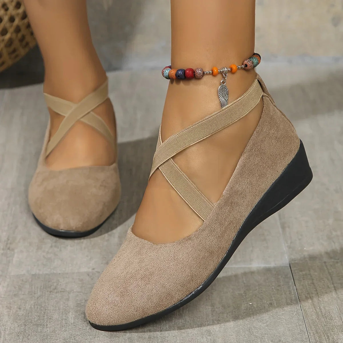 Delphine™ | Bailarinas de cuña cómodas