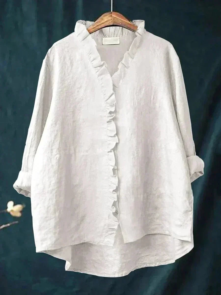 Annette | Blusa con Ribete de Volante