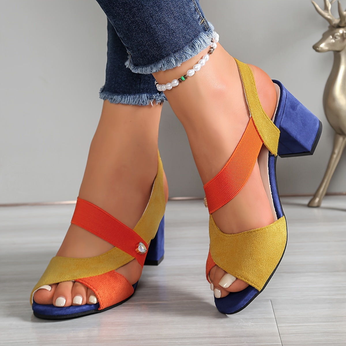 Linda | Tacones Gruesos Ortopédicos de Comodidad
