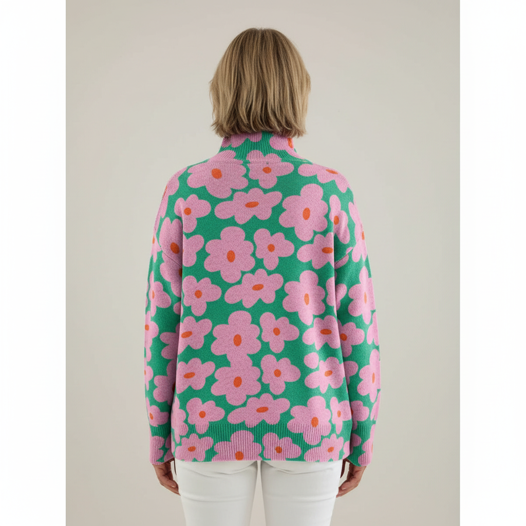 Claire | Jersey de Punto Floral