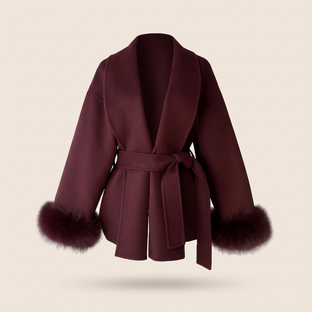 Blair | Abrigo Cruzado de Lana Elegante