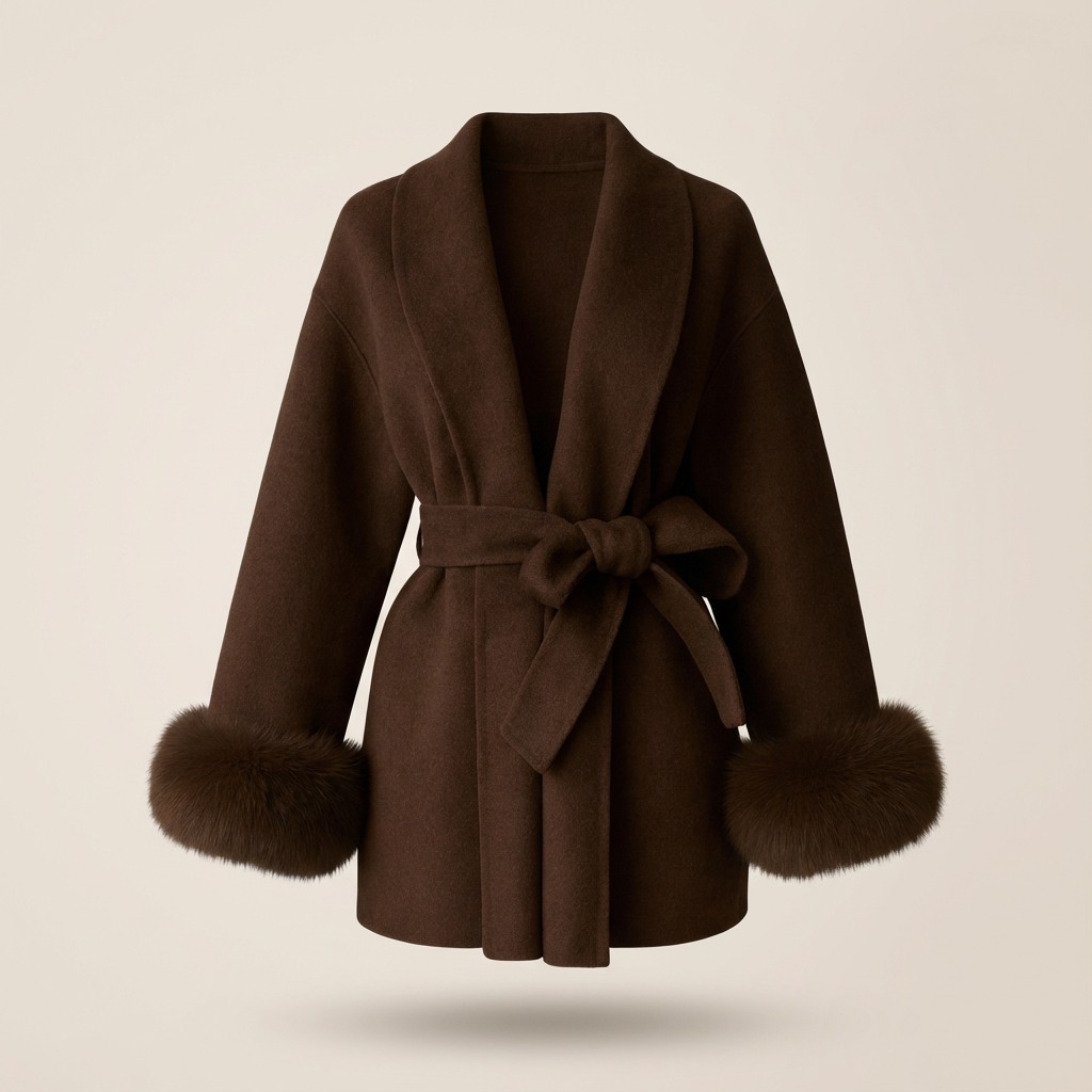 Blair | Abrigo Cruzado de Lana Elegante
