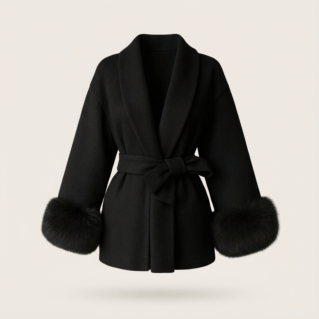 Blair | Abrigo Cruzado de Lana Elegante