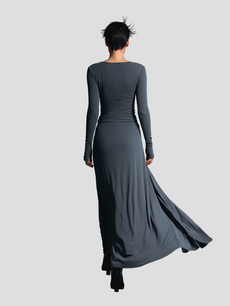 Elara™ Vestido largo elegante de corte esculpido