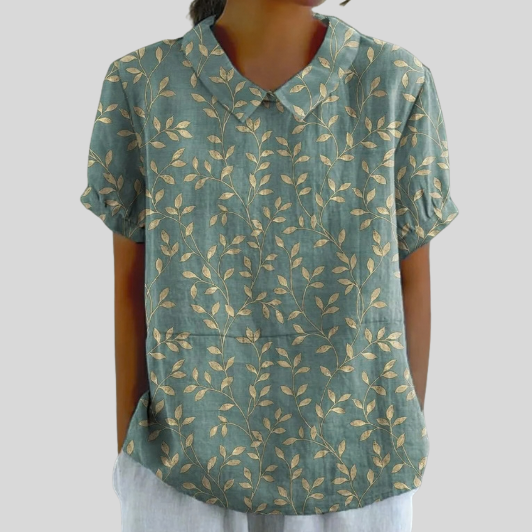 Tamsin | Blusa Botánica con Cuello