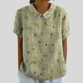 Rosamund | Blusa Floral con Cuello