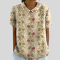 Lavinia | Blusa Floral con Cuello