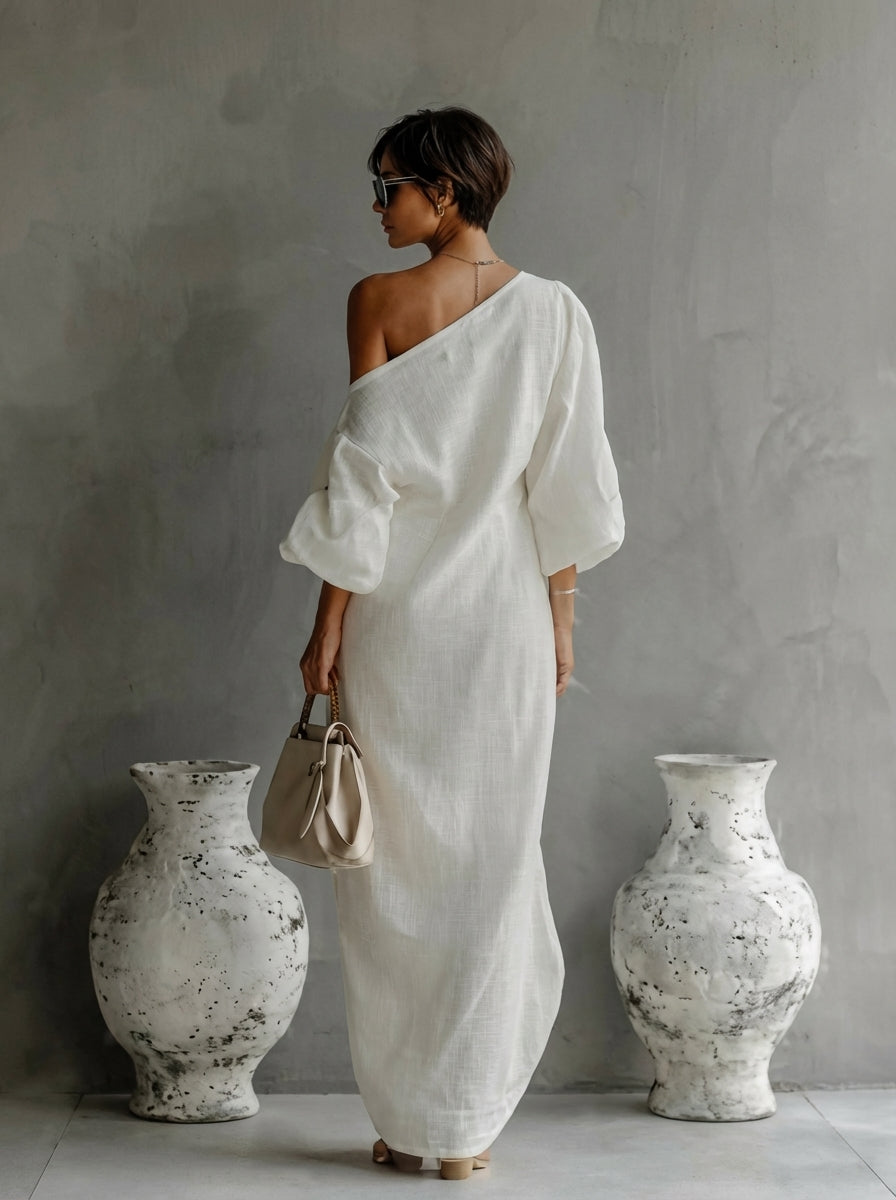 Nelle™: vestido maxi elegante