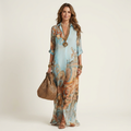 Lanie | Vestido Camisero Maxi de Seda