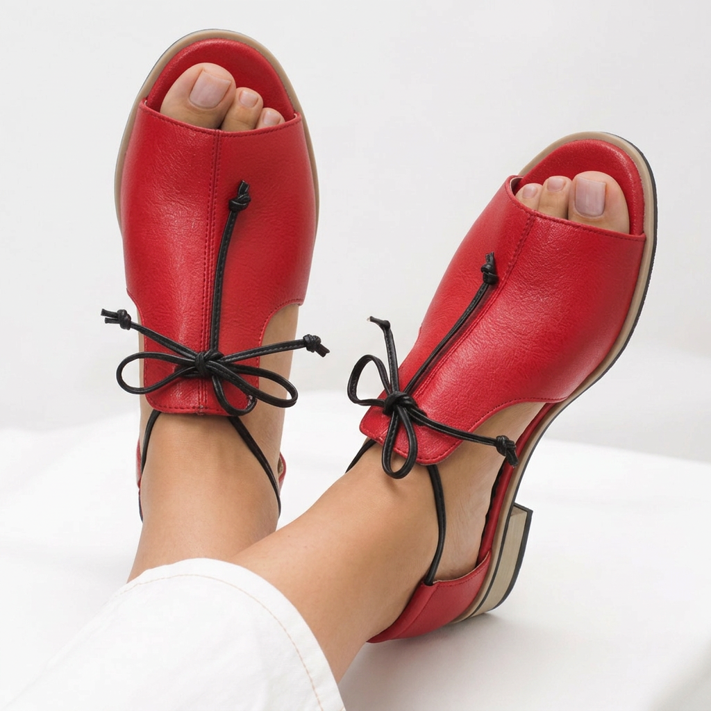 LILLIANA – SANDALIAS DE PIEL CON TIRAS