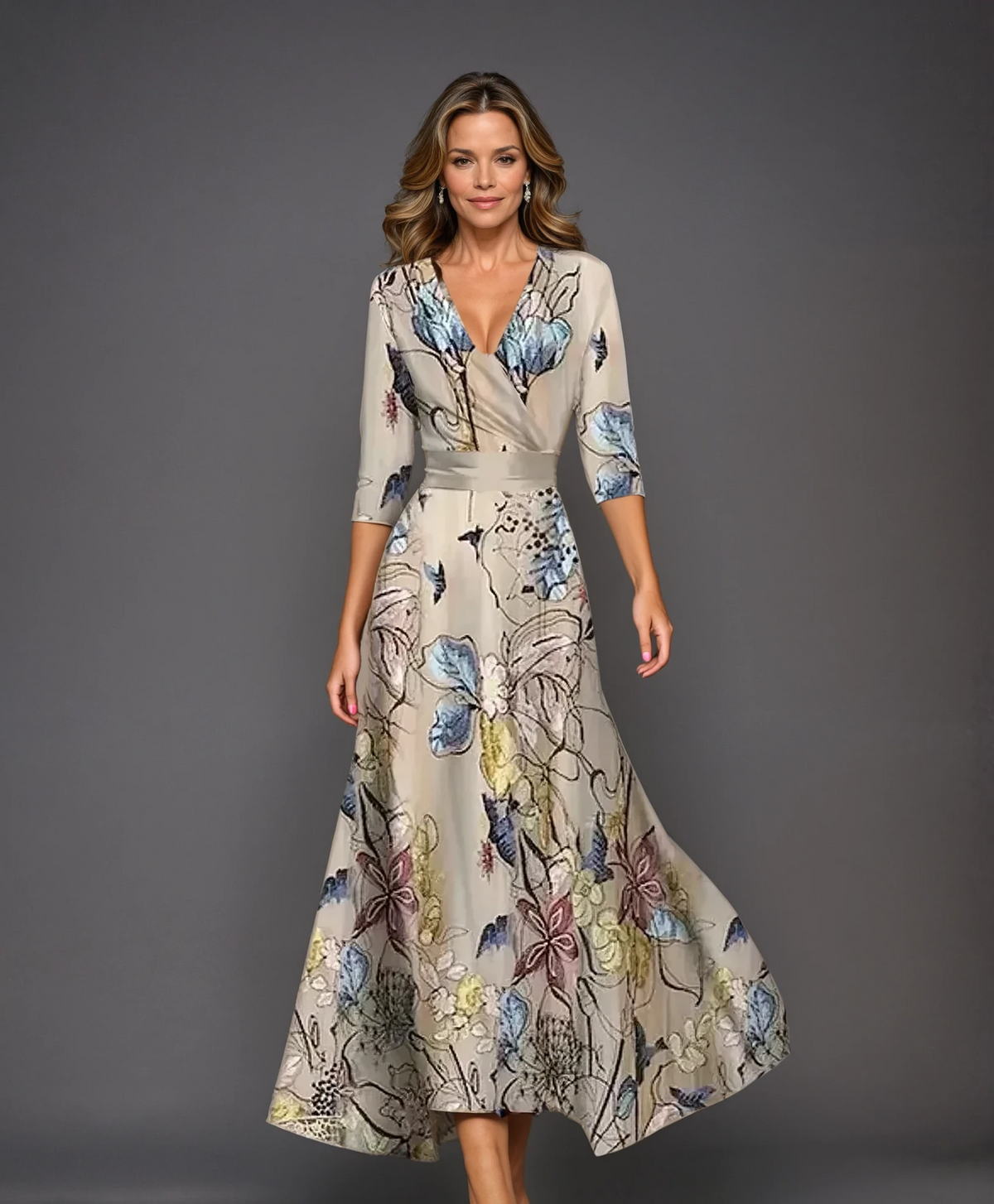 Aria™ | Vestido Chic con Estampado Floral