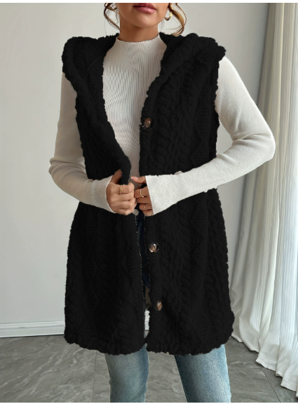 Evanna | Chaleco con capucha sin mangas