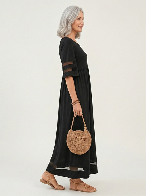 Aubrey™ | Vestido Midi Favorecedor y Alisador de Abdomen