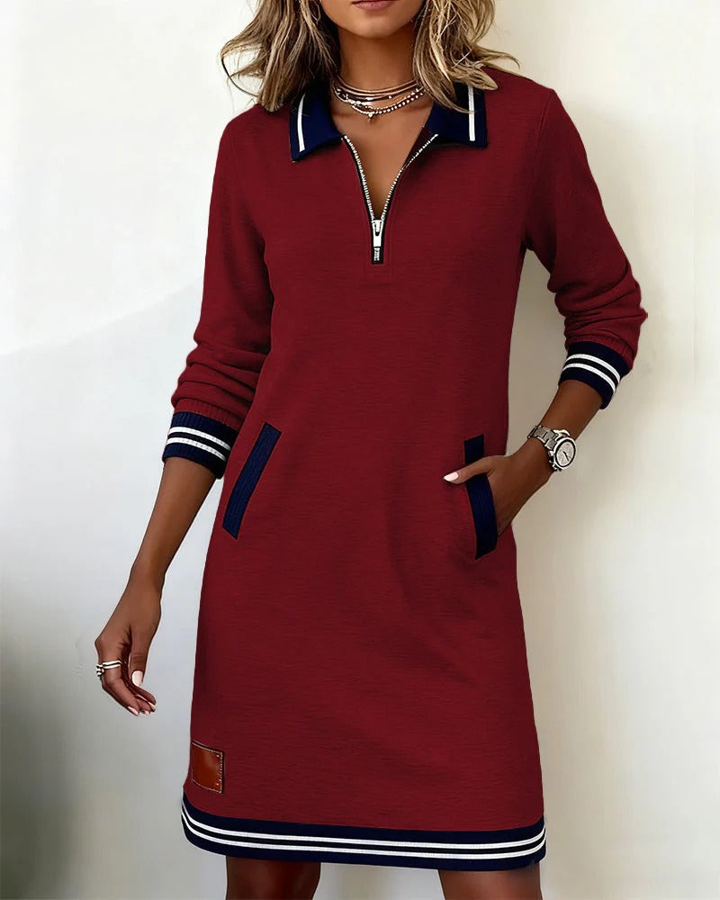 Marisol | Vestido de algodón con cremallera para el día a día