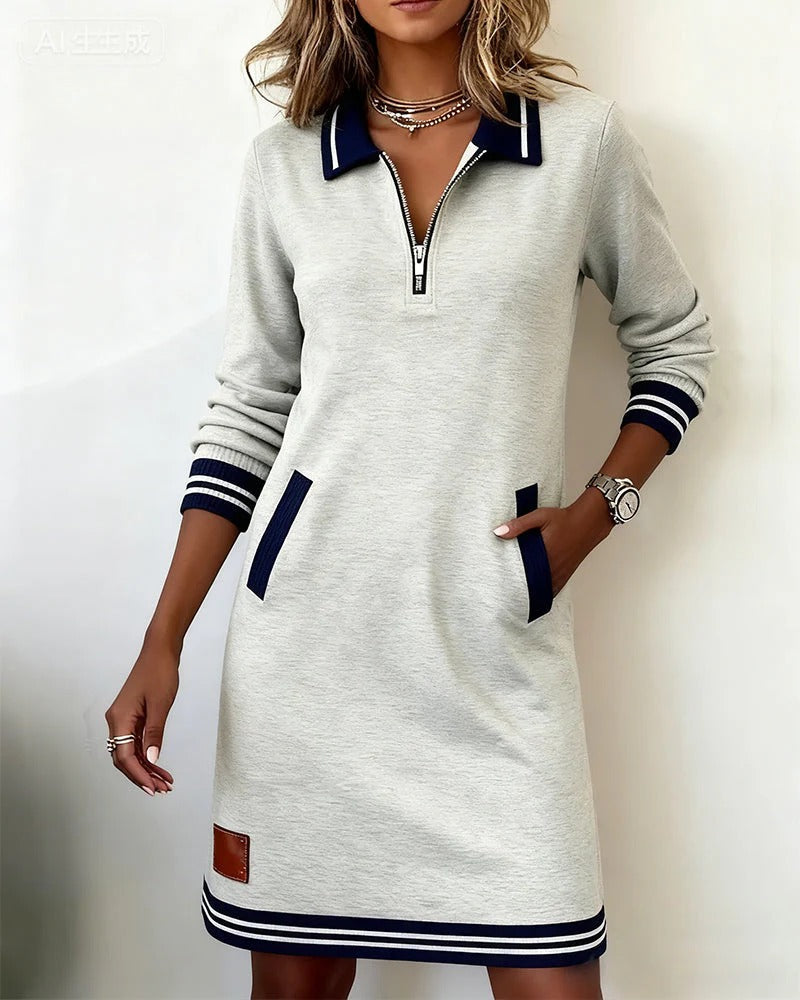 Marisol | Vestido de algodón con cremallera para el día a día