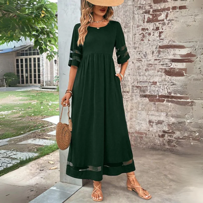 Cerelia | Vestido midi favorecedor y reafirmante en el abdomen