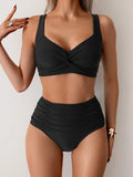 Bikini Sofia de talle alto y efecto reductor