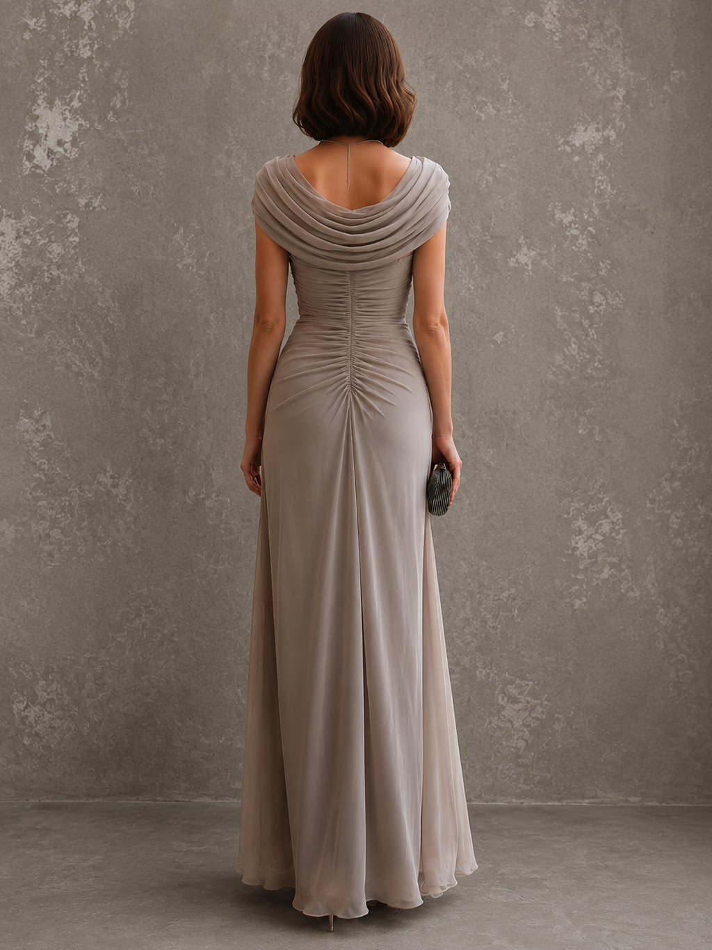 Jenna | Vestido largo drapeado