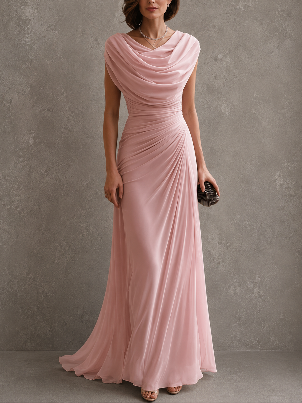 Jenna | Vestido largo drapeado