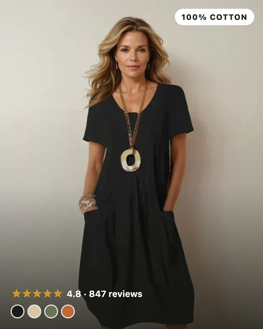 Kwani | Vestido fluido informal y fácil de llevar