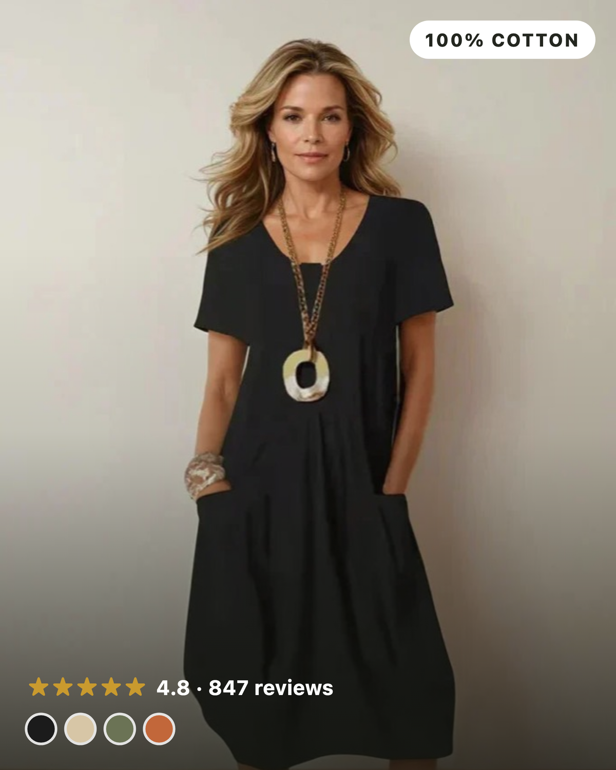 Kwani | Vestido fluido informal y fácil de llevar