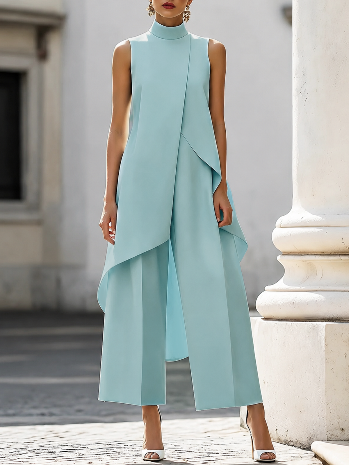 Everly™ – Elegante conjunto de dos piezas con pantalón ancho