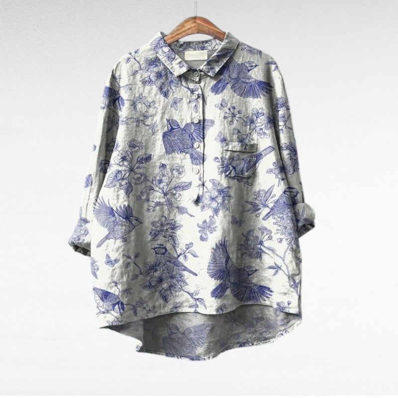 Cecily | Blusa Floral Pictórica