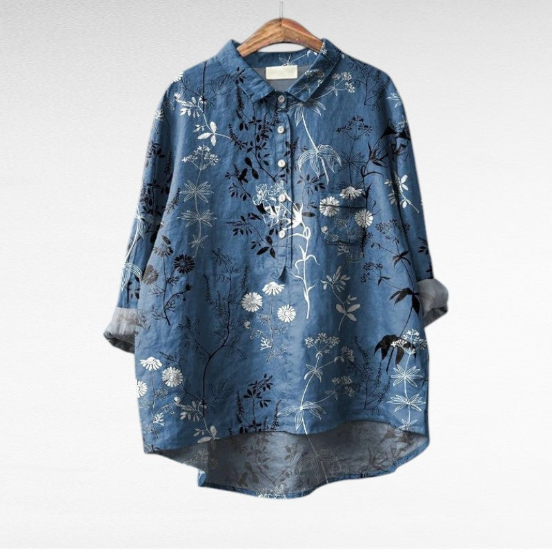Cecily | Blusa Floral Pictórica