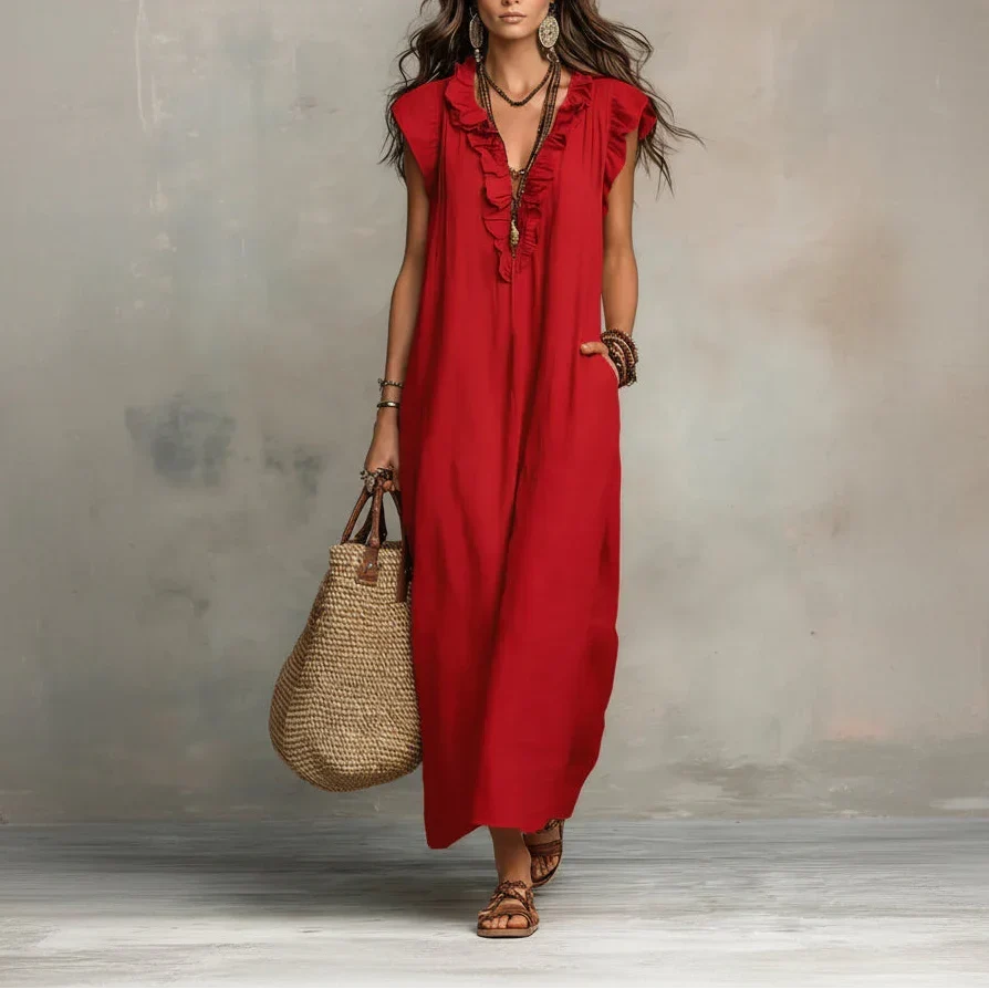 Zoey | Vestido largo bohemio