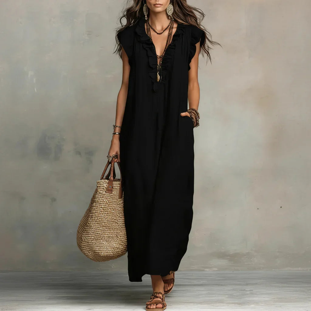 Zoey | Vestido largo bohemio